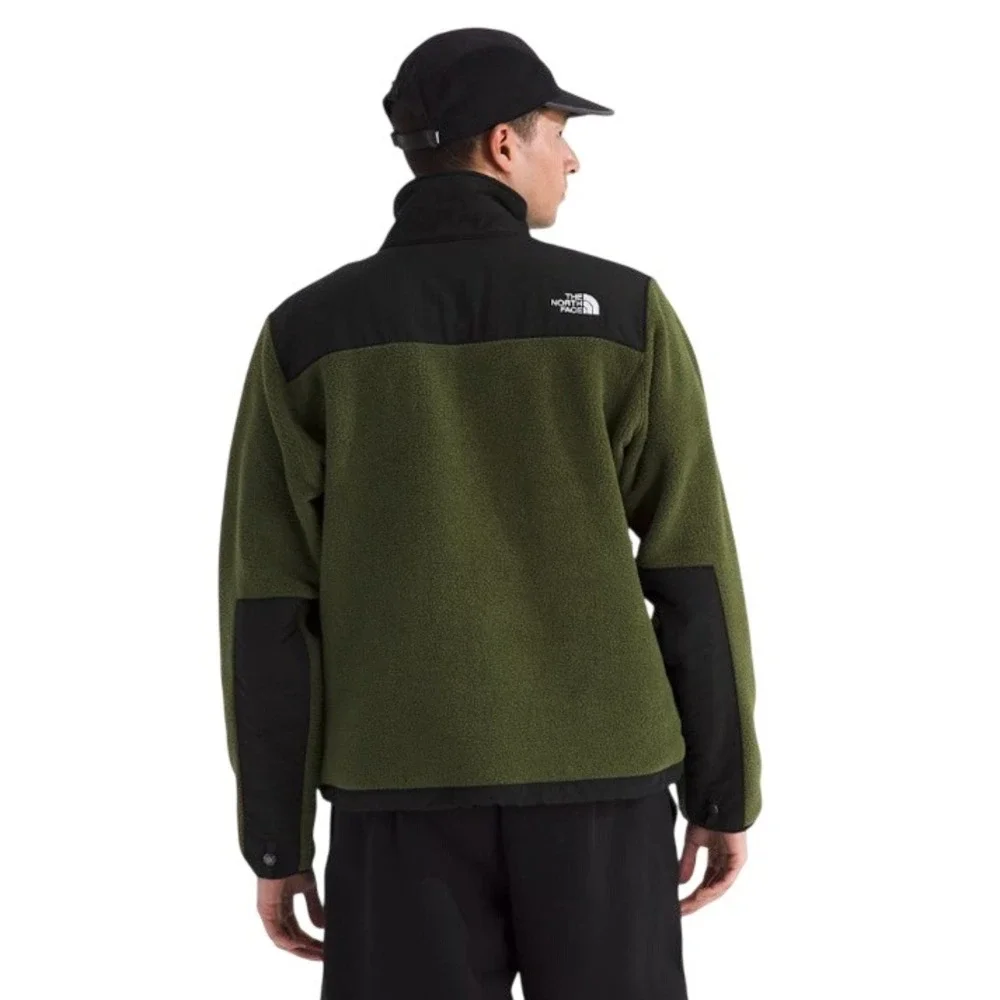 The North Face Men's Small Retro Denali Jacket Fleece Woodland Green TNF Black